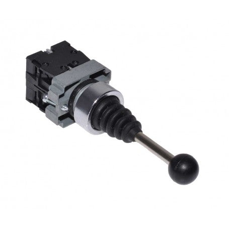 2-Position Latching Joystick Controller, 22mm Mounting Diameter, Metal, 3A