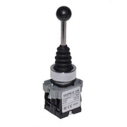 2-Position Latching Joystick Controller, 22mm Mounting Diameter, Metal, 3A