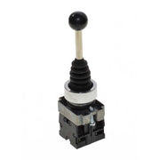 2-Position Joystick Controller with Spring Return, 22mm Mounting Diameter, Metal, 3A