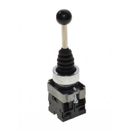 2-Position Joystick Controller with Spring Return, 22mm Mounting Diameter, Metal, 3A