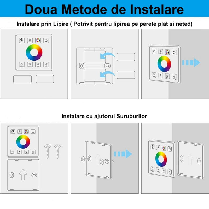 RGB LED Controller + Touch Panel 5V-24V - 30A
