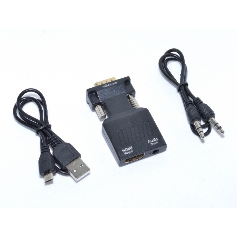 VGA to HDMI Video Converter + Audio, HDTV, 1080P