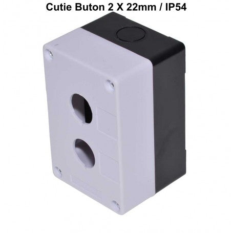 Push Button Box ON/OFF 2 x 22mm IP54