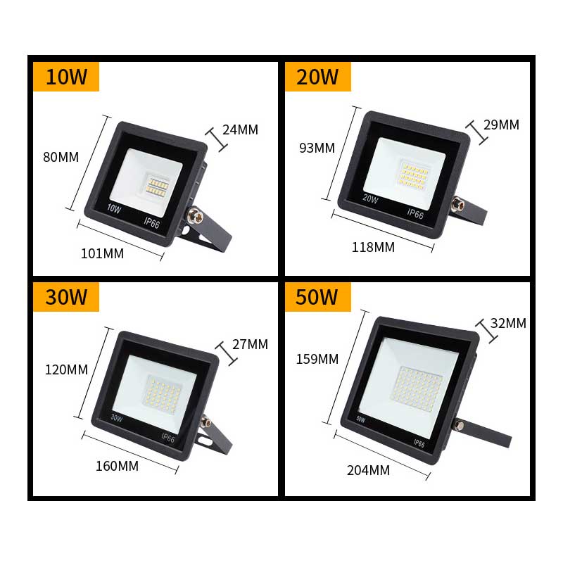 SMD LED Floodlight 220V, IP66 Power 20W, ElectroAZ