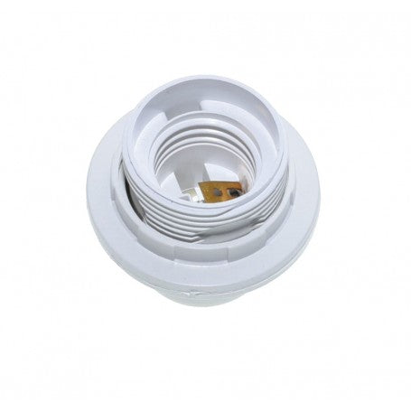 White E27 Lampholder with Skirt
