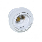 White E27 Lampholder with Skirt