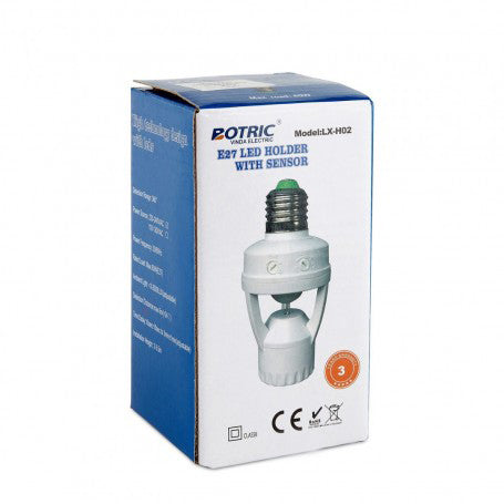 E27 Lampholder 360˚ Motion Sensor LX-H02