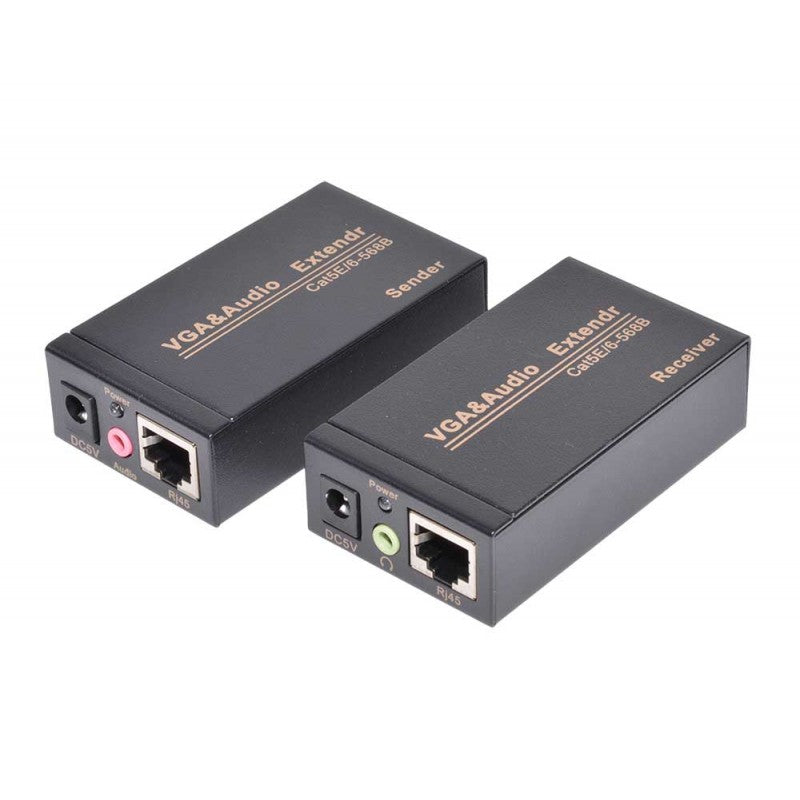 VGA Extender 100m + Audio, via UTP/FTP