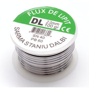 Solder Wire with Paste (Soldering Flux) on a 100g 2mm Roll SN40/PB60