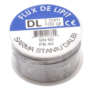 Solder with paste, 100g - 1mm, SN60/PB40