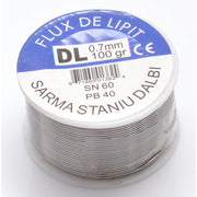 Solder Wire with Paste, Premium Quality, 100g - 0.5mm, SN60/PB40