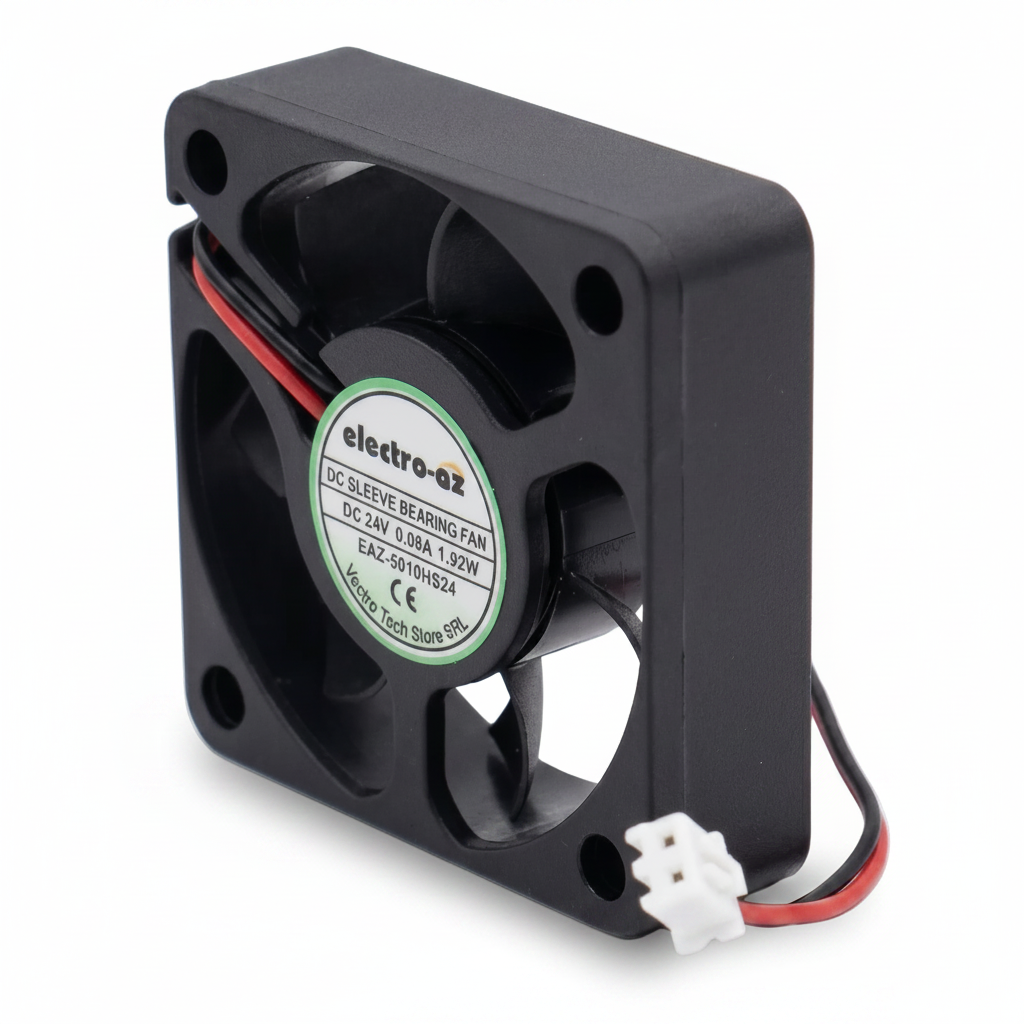 DC 24V Cooler Fan, 50x50x15 mm, 1.92W, ABS