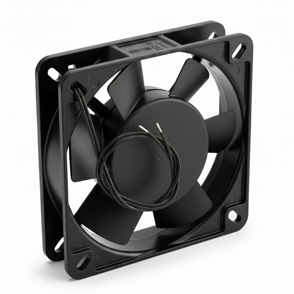 Metal Fan with Bearings, 110x110x25 mm, AC 220V, 21W