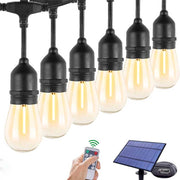 Solar-Powered String Lights, 5 meters, 10 Warm White LED Bulbs included, ElectroAZ