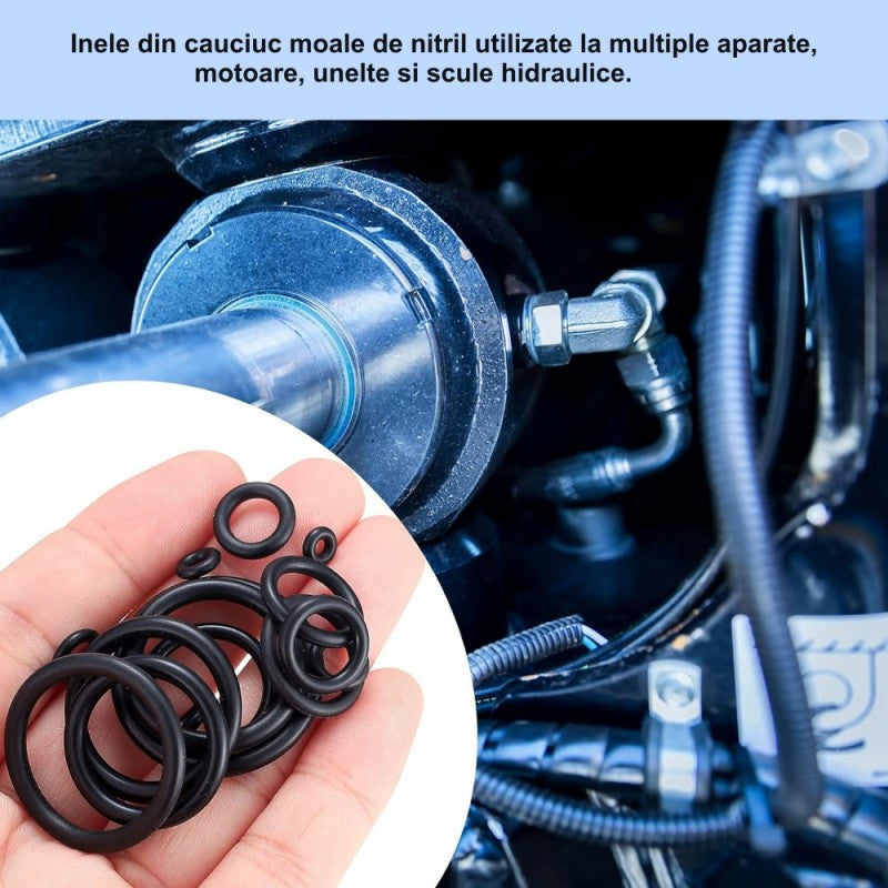Nitrile Rubber O-Rings - 200 Pcs/Set