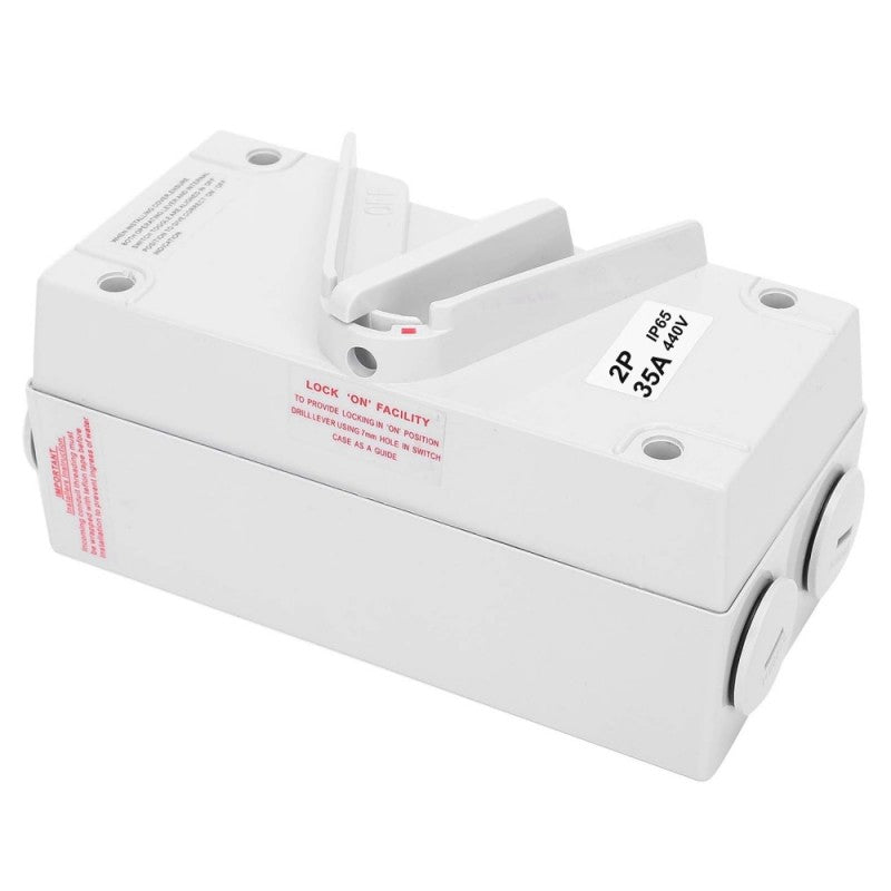 Waterproof Disconnect Switch 2P - 35A / 440V