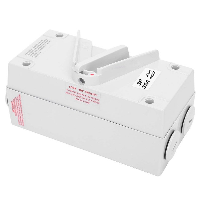 Waterproof Isolator Switch 3P - 35A / 440V