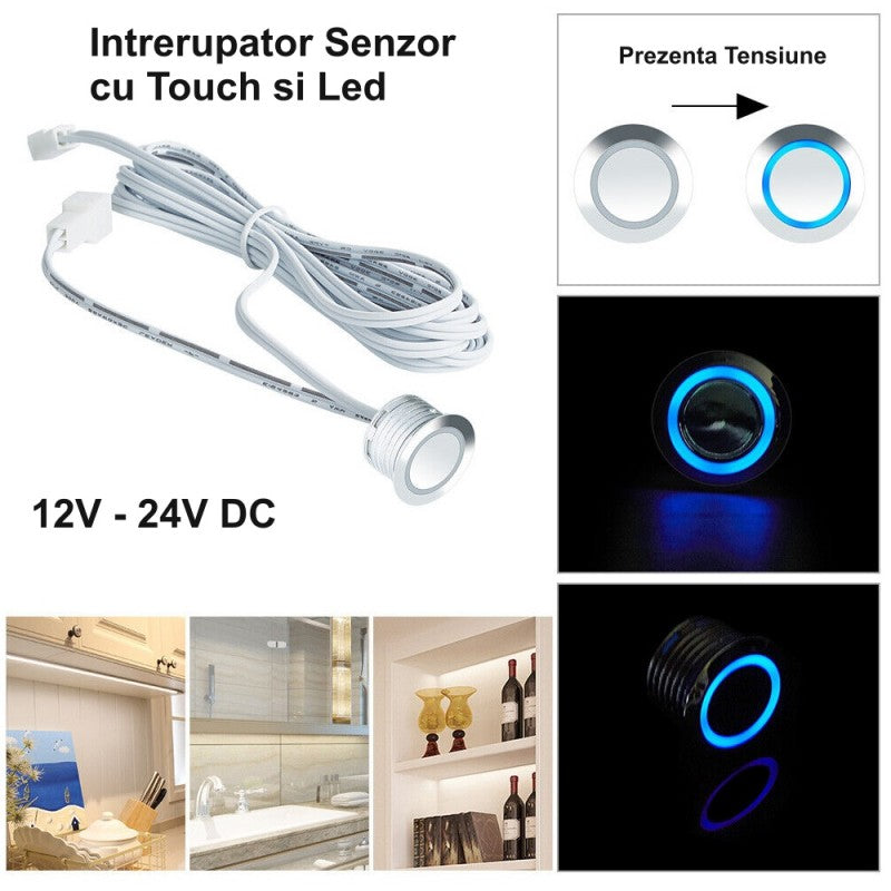 18mm Touch Sensor Switch for LED Strip 12V-60W / 24V-120W