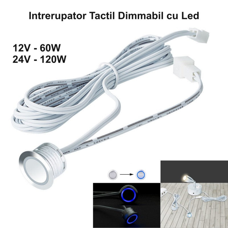 18mm Touch Sensor Switch for LED Strip 12V-60W / 24V-120W