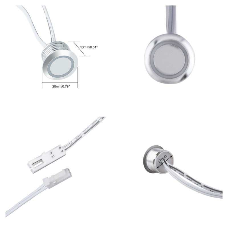 18mm Touch Sensor Switch for LED Strip 12V-60W / 24V-120W