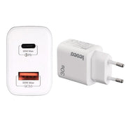 30W Phone Charger, 2 Slots, Type-C and USB, 3A, Qualcomm, Fast-Charge