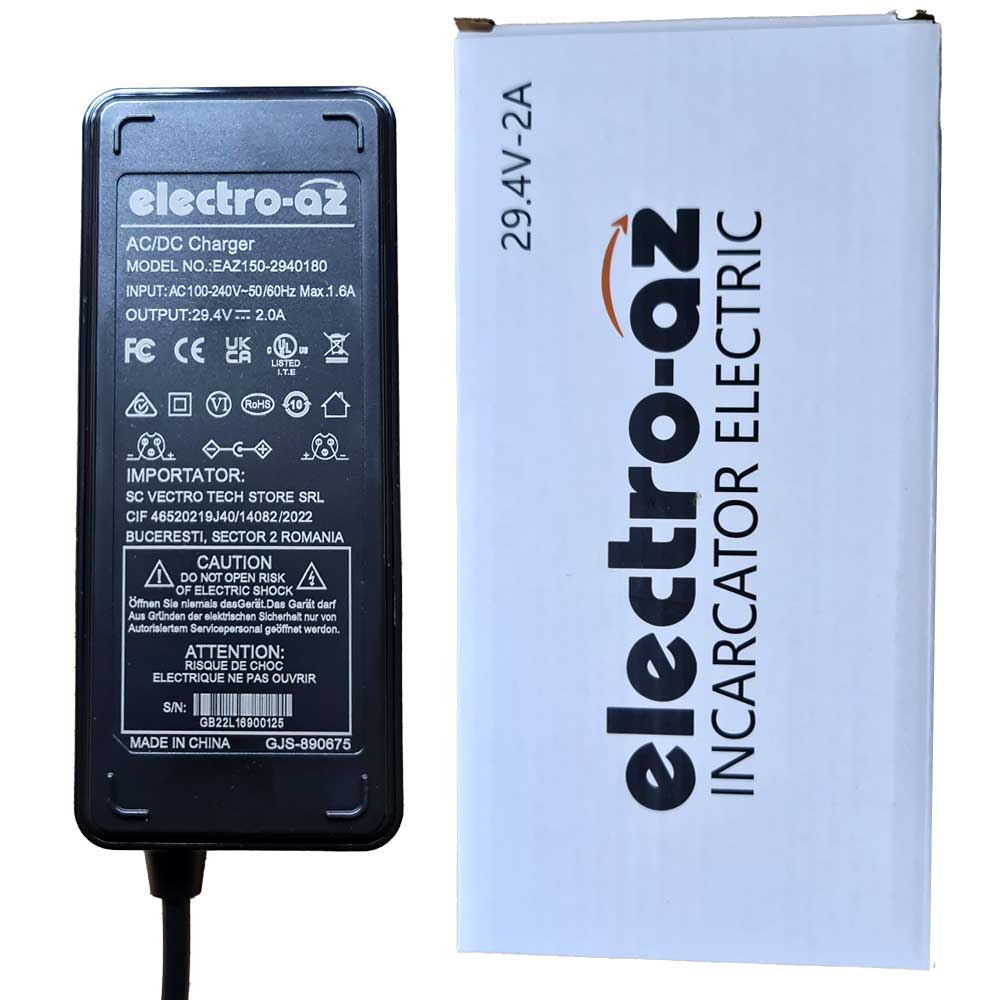 24V Li-ion Electric Bicycle/Scooter Charger, Output 29.4V-2A, ElectroAZ