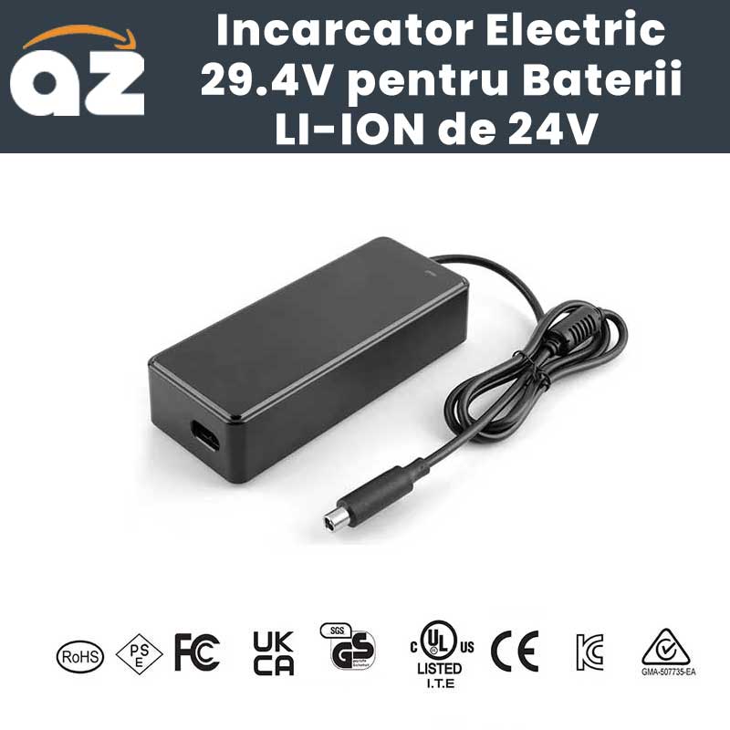 24V Li-ion Electric Bicycle/Scooter Charger, Output 29.4V-2A, ElectroAZ