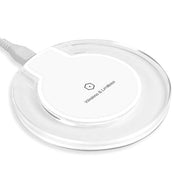 Wireless Phone Charger, Round, Plexiglass, Transparent