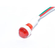 12V Indicator Lamp with Wire, Red Bulb
