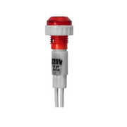 Voltage Indicator Lamp, 220V, Wired, Red