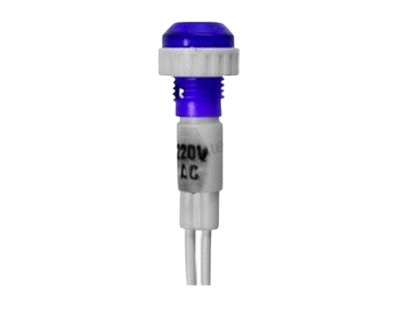 Indicator Light Voltage Presence, 220V, With wire, Blue