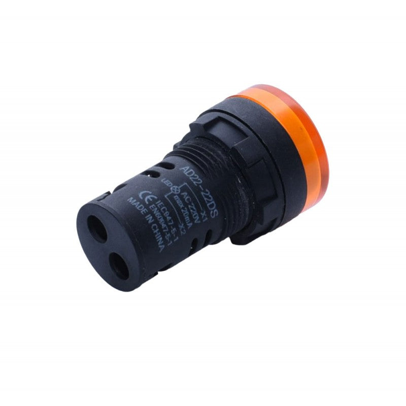 Indicator Light Voltage 220V, Matte Finish, Orange