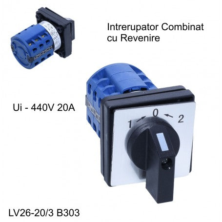 20A Rotary Selector Switch 1-0-2