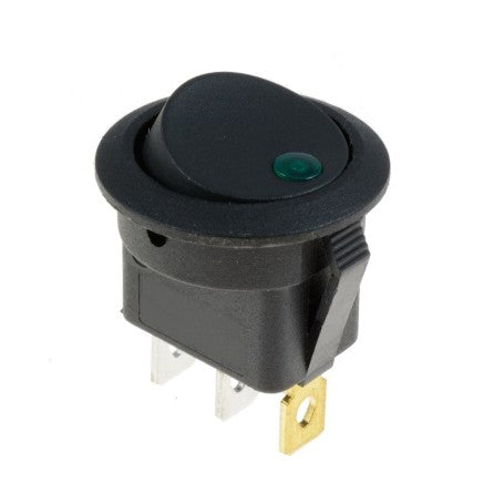Green LED ON-OFF Push Button Switch 12V