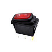 Narrow Rubber IRS Switch 220V Red LED