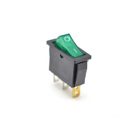 IRS ON-OFF Button 3 Terminals 220V Green