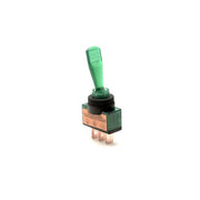 Rocker ON/OFF Switch 12V Green Lever