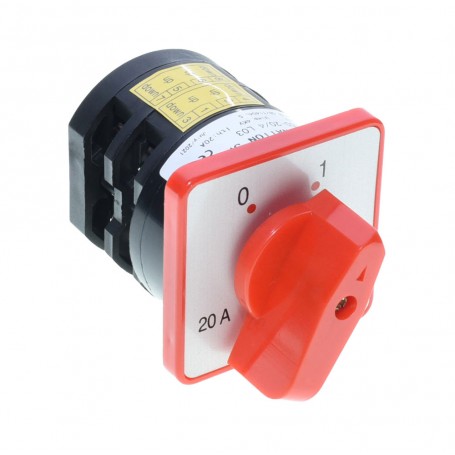 Cam Switch 4-Pole 0-1, 20A/4KW, 660V, IP42