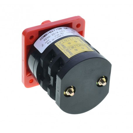 Cam Switch 4-Pole 0-1, 20A/4KW, 660V, IP42
