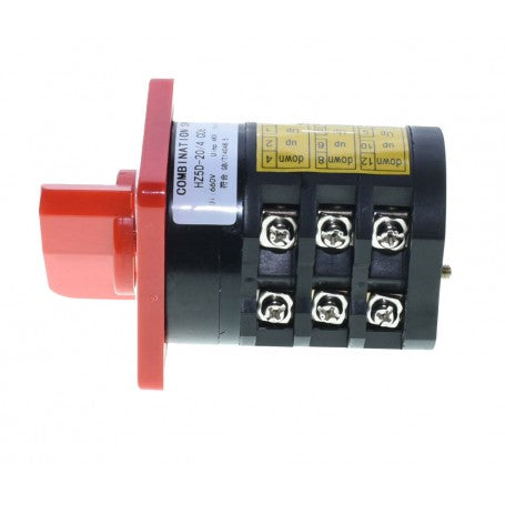 6-Cam Switch 0-1, 20A/4KW, IP42, 660V