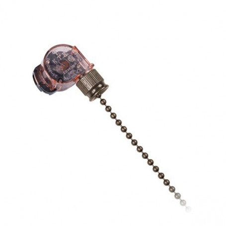 Metal Chain Pull Switch, On/Off, 125V-250V AC