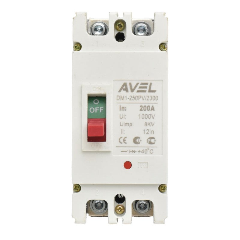 Solar MCCB Circuit Breaker, 2P, 125A Power, 1000V DC Voltage