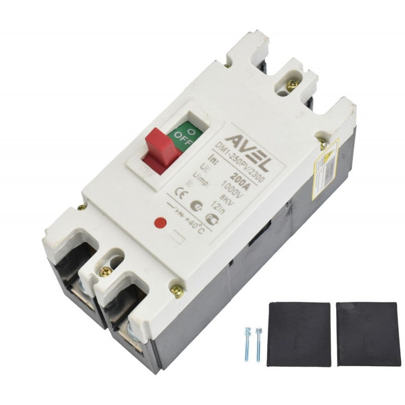 Solar MCCB Circuit Breaker, 2P, 125A Power, 1000V DC Voltage