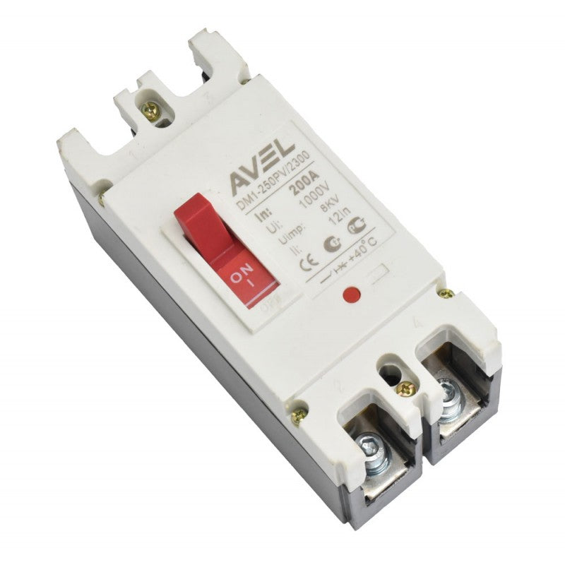 Solar MCCB Circuit Breaker, 2P, 125A Power, 1000V DC Voltage