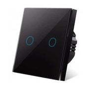 Double Touch Switch Black Classlights, Tempered Glass, LED