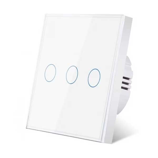 Classlights Triple Touch Switch White, Tempered Glass, LED