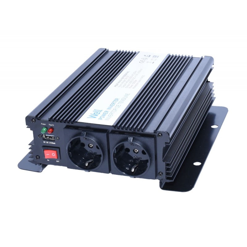 1000W Car Power Inverter, 12V-220V + USB