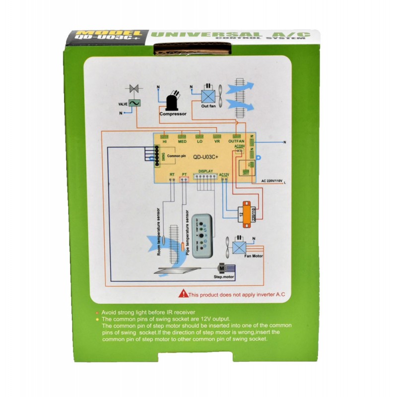 Universal QD-U03C+ Control Kit for A/C Units