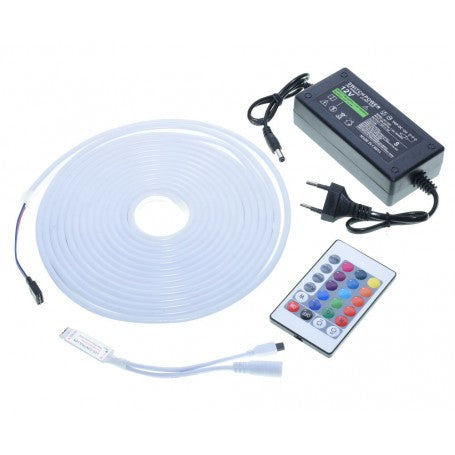 RGB Neon LED Strip Kit, 12V, Flexible
