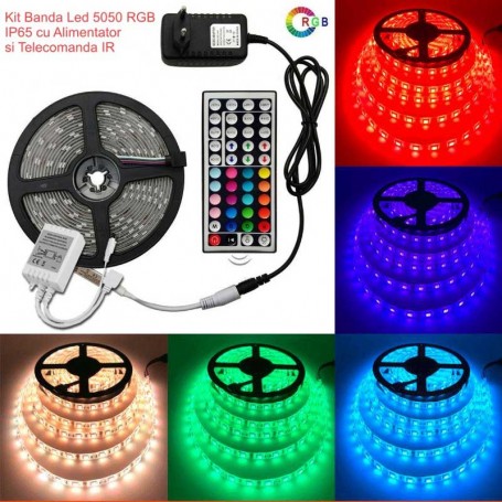 RGB LED Strip Kit with Power Supply and Controller
